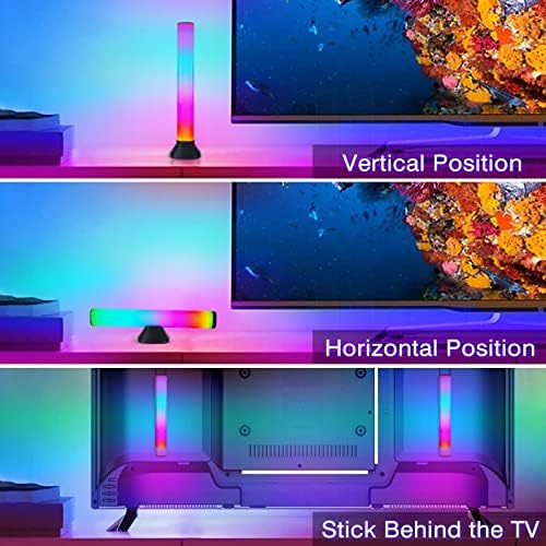 סורגי אור LED חכמים של Urbery, שלט רחוק RGB צבע שינוי הטיית טלוויזיה תאורת אווירה עם 46 מצבי תאורה דינמיים,