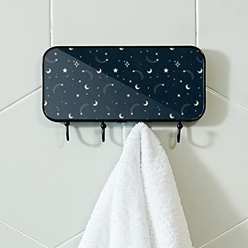 מחזיק מגבת Lyetny קיר קיר רכוב מגבת מתלה אמבטיה תפאורה חלוקת חלוקת חלוק בגדים לבוש דפוס גלקסי 1 דפוס מגבת