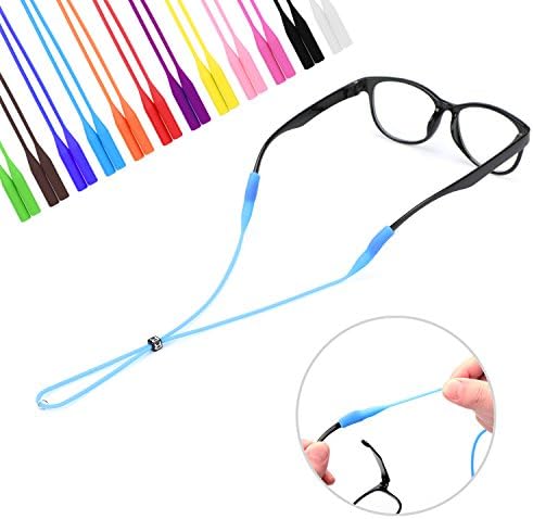 HIFOT מתכוונן משקפי ראייה רצועת משקפי ראייה 12 חבילה עם משקפיים בדק, רצועת משקפי שמש סיליקון, משקפי ראייה,