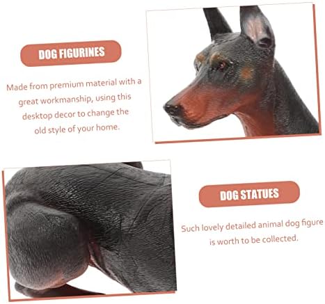 4 יחידות סימולציה דרבין דגם כלב צעצועים לכלבים קטנים הווה קישוטי כלב צעצוע קטן שולחן כלבים קישוט