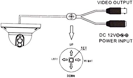 800TVL אבטחה מיני IR מצלמת כיפה מקורה 1/3 אינץ 'הייתה 2.8 ממ הוכחת וונדל/ברק IR LED 75ft D/N WDR טווח דינמי רחב