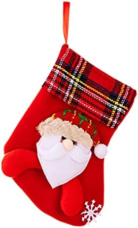גרביים גדולות גרבי ממתקים קישוטים לחג המולד קישוטי מסיבת חג המולד ביתי גבישים נברשת פלסטיק