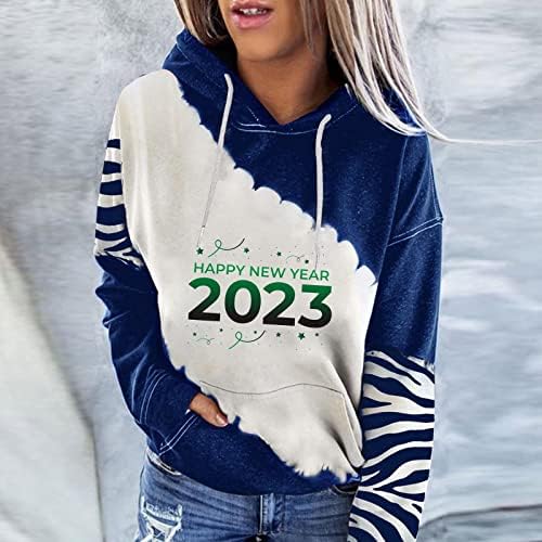 2023 שנה טובה נים לנשים חמוד באני גרפי סווטשירט מתגנדר מזדמן ארוך שרוול רופף בסוודרים חולצות