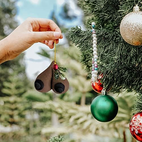 קישוט פעמון של סנטה התחת 2022 קישוט לחג המולד מצחיק קישוטים לחג המולד מקורה