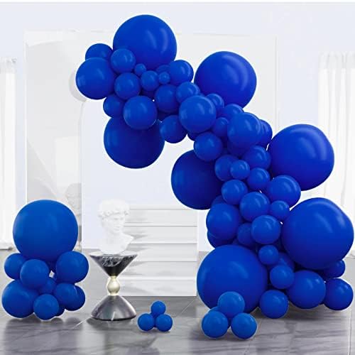 מסיבה כחול בלונים, 100 יחידות כהה כחול בלוני גדלים שונים חבילה של 18 אינץ 12 אינץ 10 אינץ 5 אינץ