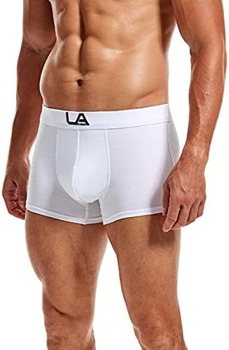מכנסי בוקסר לגברים BMISEGM מכנסיים קצרים אופנה גברית תחתוני ברכיים סקסים במעלה תקצירים תחתונים תחתונים