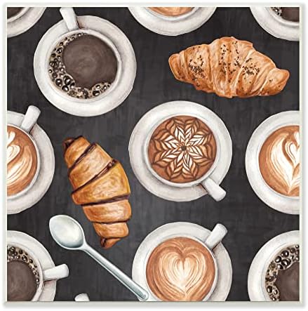סטופל תעשיות קפה נושא משקאות קפה לאטה קרואסונים מאפים, עיצוב על ידי אמנות