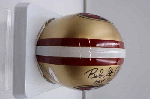 בוב סנט קלייר חתם על קסדת רידל מיני אוטוגרף 49 ' רס הופ 90 טריסטאר ד3557-קסדות חתומות