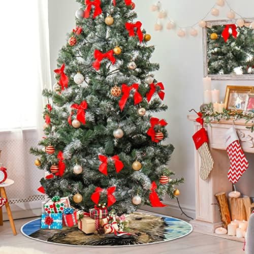 חצאית עץ חג המולד של Oarencol Sea חצאית עץ חג המולד 36 אינץ 'מפלגת חג עץ עץ