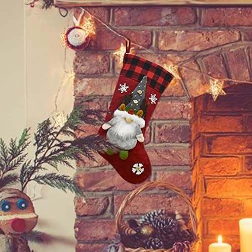 גרבי גרביים גדולים גרבי מתנה לקישוטים לחג המולד ביתי קישוטי מסיבות חג המולד קרמיקה קישוטי גנום לבית