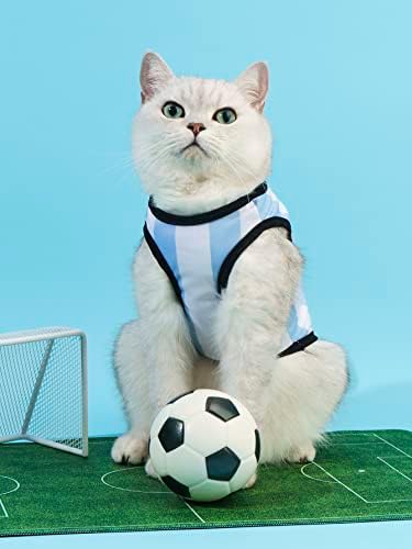 ג ' רזי כדורגל גביע העולם לחיות מחמד טנק דגל מדים כלב אפוד לנשימה חתול טי חולצה עבור קטן בינוני גדול