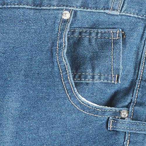 ג'ינס תחתון מותניים גבוהות בג'ינס אופנה עלייה גבוהה ברגל רחבה ג'ין ג'ין נמתח מכנסי ג'ינס מתרחבים עם חגורה