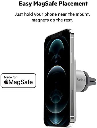 Belkin Magsafe תואם iPhone 12/12 Pro Case & Magsafe Car Mount Mount, Mount iPhone לרכב