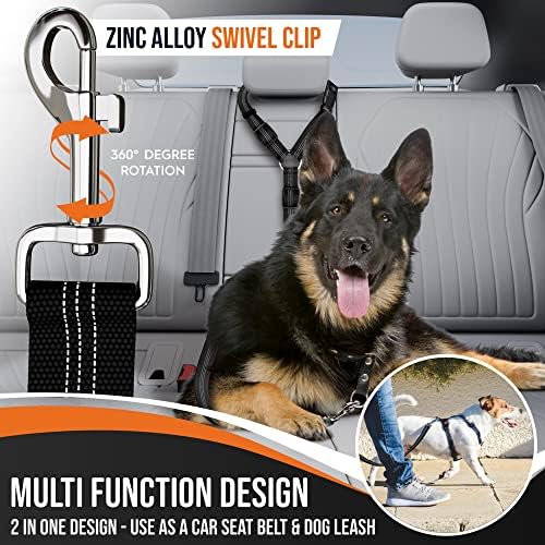 כלב חגורת בטיחות לרכב עם רעיוני תפרים / נשלף אלסטי כלב רכב לרתום עבור חיות מחמד / מתכוונן משענת ראש איפוק