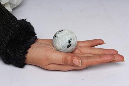 M K קוסמיקה רייקי ריפוי טבעי אבן חן קשת כדורי אבן לבנה כדור 45 ממ עד 50 ממ