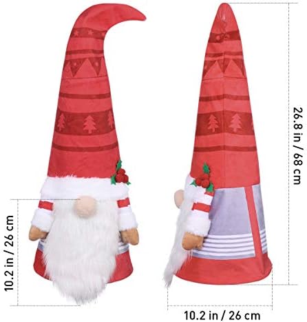 טופר עץ חג המולד של Nuobesty Gnome, גנומי טומטה ממולאים סקנדינביים גדולים לחופשות עץ חג המולד חגים
