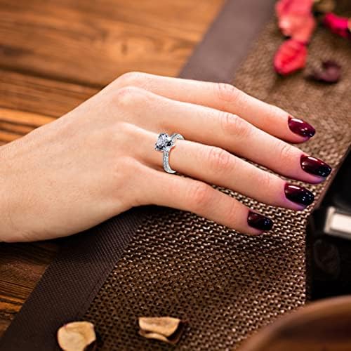 2023 נשים של אהבת לב זירקוניה יהלומי טבעת אירוסין חתונה טבעת עדין טבעות