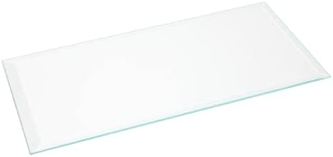 מלבן פלימור זכוכית משופעת שקופה 3 מ מ, 4 אינץ ' על 8 אינץ