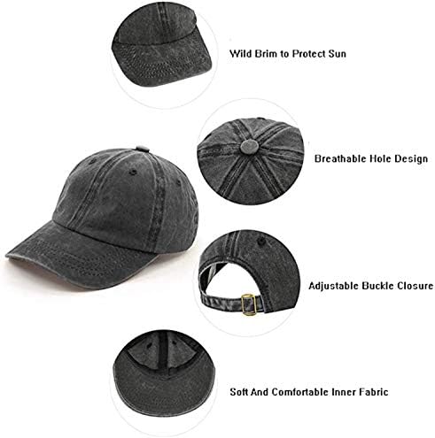 4 חבילות גברים נשים בייסבול כובעי שמש וינטג