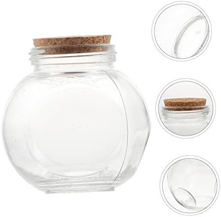 Besportble 1 pc שקוף משאלה לבקבוקים קישוט מכולות אחסון מיכל זכוכית צנצנת סוכר עם פקק מתנה יצירתית