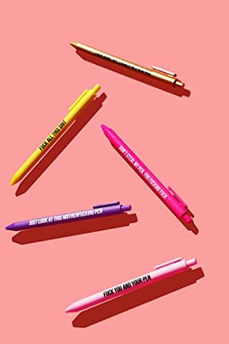 סט getBullish של 5 עטים של ג'ל קוסינג סוורר, רב-צבעוני, ציוד משרדי חידוש נמרץ, מתנות חריפות לחברים,