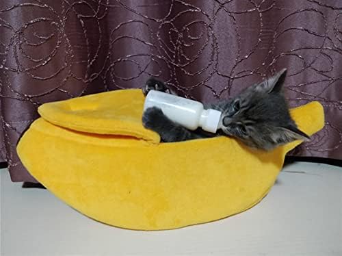 בננה חתול מיטת בית גור כרית מלונה חם לחיות מחמד חתול אספקת חתלתול כרית מיטה