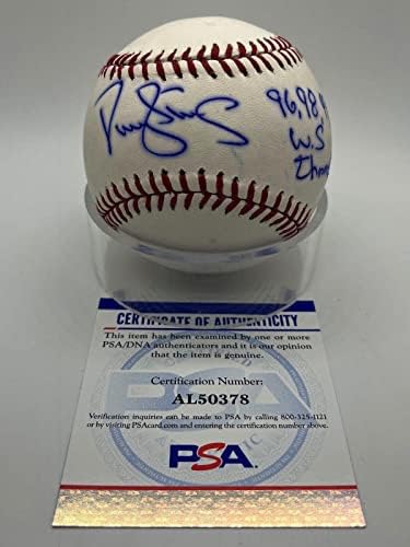 Darryl Strawberry 96 98 99 WS Champs Mets חתום על חתימה חתימה בייסבול PSA DNA *78 - כדורי חתימה עם חתימה