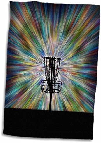 תלת מימד צללית ורד-סטארבורסט עניבה דיסק דיסק גולף סל מגבת יד, 15 x 22