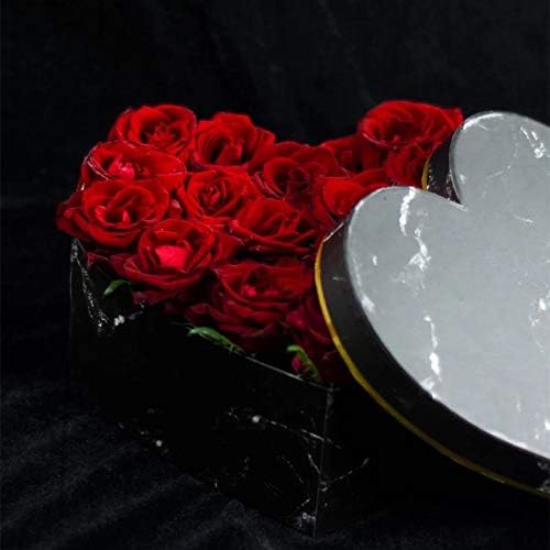 כורכת שיש לב בצורת נייר פרח קופסות עם מכסים פרחוני קרטון תיבת אריזת מתנה עבור חג האהבה סידורי