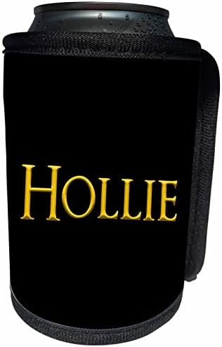 3DROSE HOLLIE שם אישה פופולרית באמריקה. צהוב ב. - יכול לעטוף בקבוקים קירור יותר