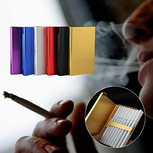UXZDX עישון חם סיגריות אלומיניום מארז טבק מארז טבק מחזיק סיגריות קופסא קופסת כיס קופסת מתנה קופסת מתנה