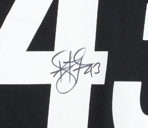 טרוי פולמלו חתום על פיטסבורג סטילרס שחור נייקי העתק כדורגל ג'רזי JSA - גופיות NFL עם חתימה