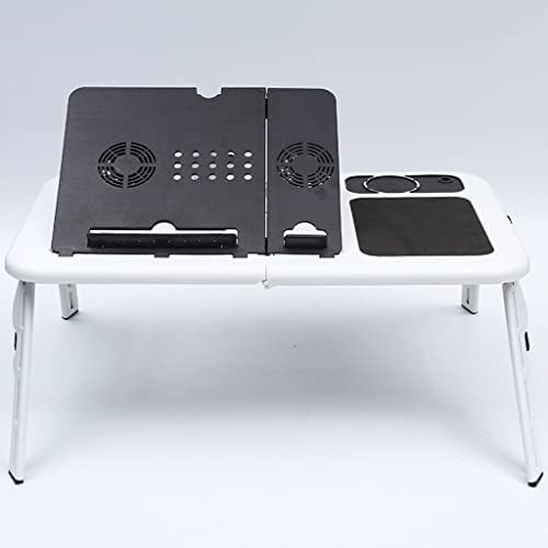 ZHYH מתקפל מחשב נייד שולחן מחשב מתכוונן שולחן מעמד שולחן מגש מאוורר קירור למחברת ספה מיטה לשולחן