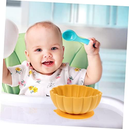 Bestonzon 5 יחידות תינוקות בצורת הגשה אכילה קערת לימוד קערות פעוטות ללא החלקה על כוס יניקה לתינוק