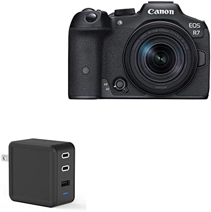מטען גלי קופסאות תואם ל- Canon EOS R7 - PD Gancharge Wall Charger, 65W זעיר PD GAN Type -C ומטען