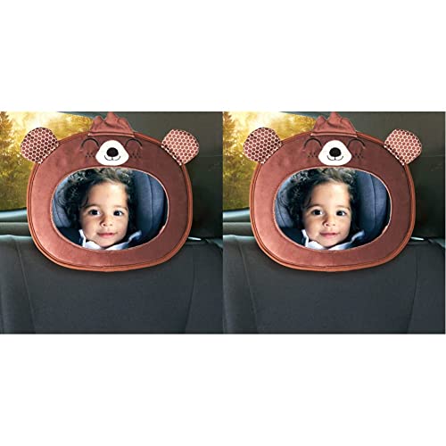 דיונו נוף קל דוב אופי מראה מכונית לתינוק, מראה מושב מכונית בטיחותית לתינוק פונה אחורי, מתכוונן