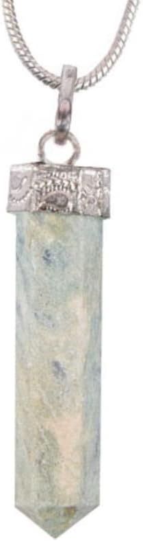 גאגי יפה גבישים ריפוי טבעי אבן בעבודת יד סלניט עפרון עפרון שרשרת תליון מדיטציה אבן חן אנרגיה רוחנית שרשרת ריפוי