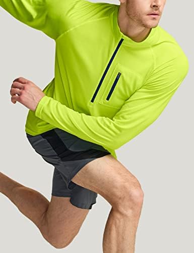 Athlio 3 חבילה חולצות אתלטיות של שרוול ארוך לגברים - יבש מהיר, הגנה על שמש UV, ו- 1/4 סוודר רוכסן ריצה לחוץ