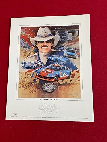 1993, ריצ'רד פטי, חתימה 11x14 הדפס מוגבל - תמונות NASCAR עם חתימה