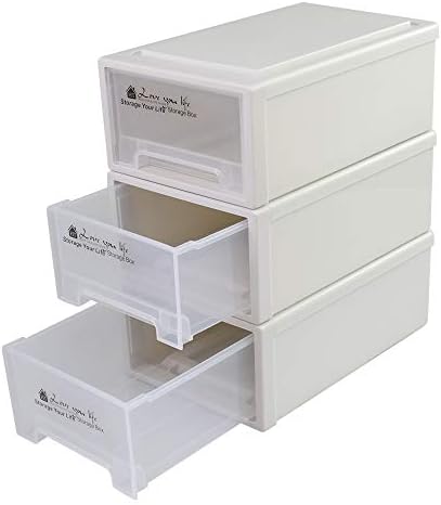 RINBOOT 17.8 ליטר ערימת רביעי אחסון יחידת מגירות קופסה קדמית, חבילה אחת