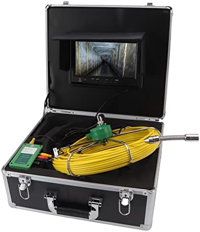 FDIT Borescope תעשייתי, וידאו בגודל 9 אינץ '30 ממ בורסקופ צינור קיר מצלמה למצלמת בדיקת ביוב ניקוז