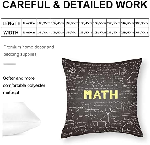 פורמולה מתמטית לזרוק כיסויי כריות עם מגן כריות ציפיות רוכסן ספה לספה מיטה סלון