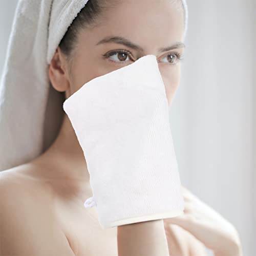 נשים גליבס 6 יחידות מיקרופייבר איפור מסיר פנים ניקוי בד כפפות לשימוש חוזר איפור מסיר רפידות פנים עיניים ושפתיים
