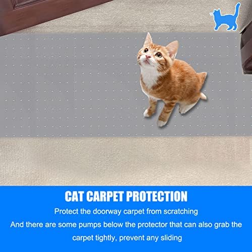 8.2 רגל חתול שטיח מגן, כבד החובה פלסטיק שטיח שריטה פקק עבור חיות מחמד, עשה זאת בעצמך החלקה שטיח מגן עבור