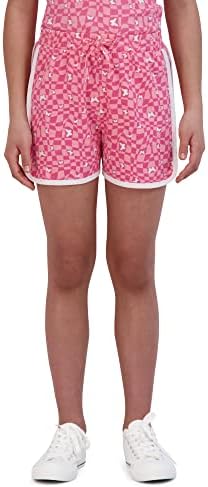 מכנסיים קצרים של בנות פינק קטיפה פועלת- אימון קצר 3 חבילות- מכנסי ספורט כותנה זורמים