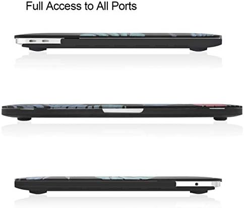 KKP תואם ל- MacBook Air 13 אינץ 'מארז A1932 עם מגן מסך מכסה מקלדת, דפוס פרחי תלת מימד מכסה מארז קשיח