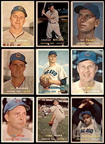 1957 Topps Chicago Cubs ליד צוות סט שיקגו קאבס GD+ Cubs