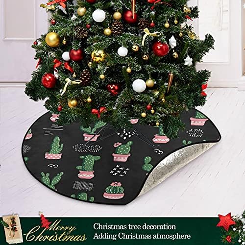 עץ קקטוס מחצלת עץ אטום למים עמדת מגש שטיח מחצלת מתחת לאביזר עץ חג המולד לקישוטי מסיבת חג חג