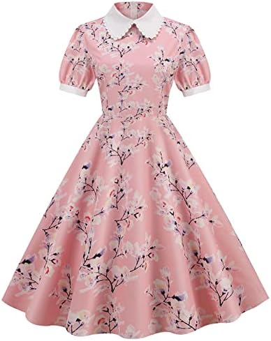 שמלות Twgone לנשים 2023 שמלות קוקטייל שנות ה -50 של המאה העשרים שמלות מסיבת תה נדנדה שמלות רוקבילי