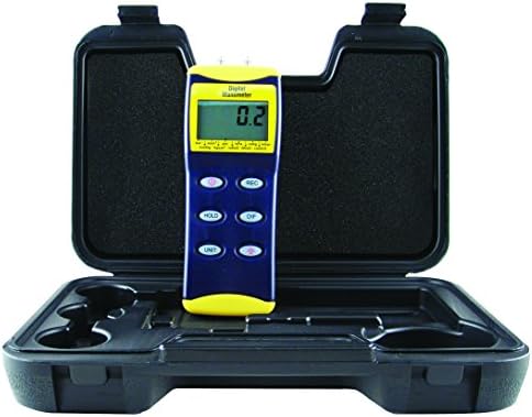 כלים כלליים DM8215 Deluxe Manometer Digital, 0-15 PSI